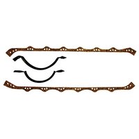 Permaseal oil pan sump gasket set cork side rails for Holden 304 V8 JJ392