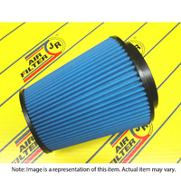 JR Filters Tapered Air Filter Pod. Blue 4'' Rubber 6'' Long
