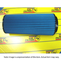 JR Filters Tapered Air Filter Pod .Blue 4'' Rubber 12'' Long