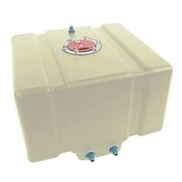 JAZ Fuel Cell Pro Street Plastic Natural 12 Gallon 17.5in. x16in. x10in. 240-33 Ohm Sending Unit Flush Mount Each