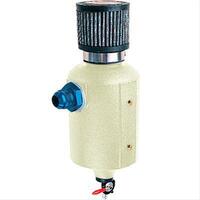 JAZ Breather Tank 1 qt. Round Polyethylene Natural -10 AN Inlet Universal Each