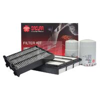 Sakura Filter Service Kit for Mitsubishi Pajero NM 4M40T 2.8 Diesel 2000-2002
