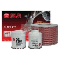 Sakura Filter Service Kit for Toyota Hilux Surf KZN185 1KZTE 3.0 1995-05/1999