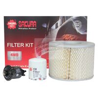 Sakura Filter Service Kit for Toyota Hilux VZN167 5VZ-FE 3.4 Petrol 2002-2005