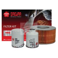 Sakura Filter Service Kit for Toyota Hilux LN147 5L 3.0 EFI 1997-2000
