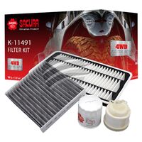 Sakura Filter Service Kit for Toyota Hiace KDH221R 1KD-FTV 3.0 CRD Turbo 2006-on