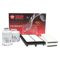 Sakura Filter Service Kit for Nissan Navara D40 YD25 2.5 Turbo Diesel 2008-2015