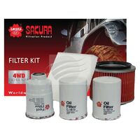 Sakura Filter Service Kit for Nissan Patrol GU IV TD42T 4.2 Diesel 2005-03/2007