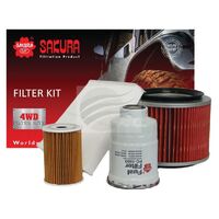 Sakura Filter Service Kit for Nissan Patrol GU IV ZD30D 3.0 Petrol 2005-03/2007