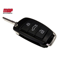 MAP Key Fob Remote Shell For Audi 3 Button KF140