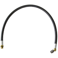 Kinsler Nozzle Hose 19" -3 AN Male + O-Ring With -3 AN Female Swivel 45° End