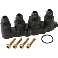 Kinsler 4-Port Fuel Pump Manifold Suit Kinsler Tough Pumps With x1 -8AN & x3 -6AN Outlets