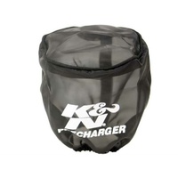 K&N Black Round Precharger Filter Wrap Fits 4" x 4" KN22-8011PK