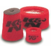 K&N Red Foam Round Straight Precharger Filter Wrap Fits 3.750" ID x 6" H Filter