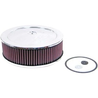 K&N Chrome Custom Air Cleaner Filter 11 x 3-1/2" Neck Size 2-5/8 in 67mm