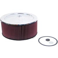 K&N Chrome Custom Air Cleaner Filter 11 x 5" Neck Size 5-1/8" 130mm KN60-1200