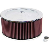 K&N Chrome Custom Air Cleaner Filter 11 x 6" Neck Size 5-1/8" 130mm KN60-1210