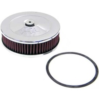 K&N Chrome Custom Air Cleaner Filter 7 x 2" Neck Size 5-1/8" 130mm KN60-1320