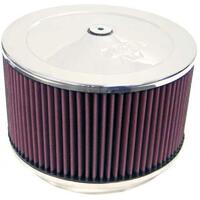 K&N S/S Custom Air Cleaner Filter 9 x 5" Neck Size 7-5/16" 186mm Dominator