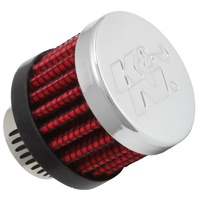 K&N Clamp-On Vent Filter 1-3/8 OD x 1-1/8 H With 9/16" (14mm) Hole KN62-2480