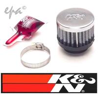 K&N Clamp-On Vent Filter 2 OD x 1-1/2 H With 1" (25mm) Hole 62-1370