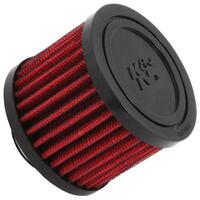 K&N Clamp-On Vent Filter 3 OD x 2-3/8 H With 1" (25mm) Hole 62-1410