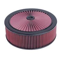 K&N Custom Air Filter Assembly 14 OD x 2-5/16" HNeck Size 5-1/8" 66-3000