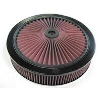 K&N Custom Air Filter Assembly 14 OD x 3" H Neck Size 5-1/8" 66-3040