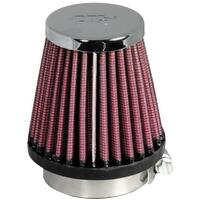 K&N Universal Clamp On Filter 49 mm 76 mm H x 76 mm Base OD x 51 mm Top OD