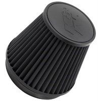 K&N Black Universal Round Tapered Clamp On Filter 6" 6" H x 7.5" Base x 5.250"