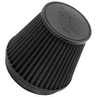 K&N Black Universal Round Tapered Clamp On Filter 6" 6" H x 7.5" Base x 5.250"