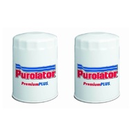 Purolator oil filter x 2 for Holden EH Petrol 6Cyl Red