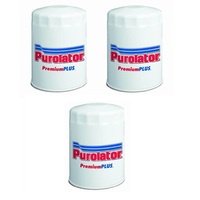 Purolator oil filter x 3 for Holden Commodore 4.2L V8 VH Petrol 253