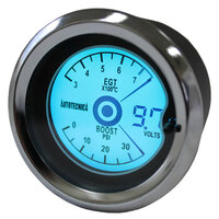 Autotecnica Boost EGT Voltmeter 3-in-1 LCD Gauge 52mm LCBE
