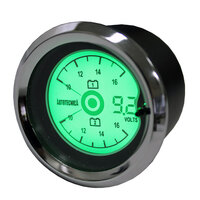 Autotecnica Dual Voltmeter With Digital Reading LCD 3-in-1 Gauge LCVV
