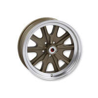 Legendary Wheel Wheel LW90 Series HB45 Cast Aluminium 17 in. Dia. 7 in. Width 6.95 mm Offset 5x4.5 in. Bolt Pattern Gold Haze Each