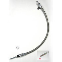 Lokar Anchor-Tight Locking Trans Dipstick Polished TH-350/400 Firewall Mount