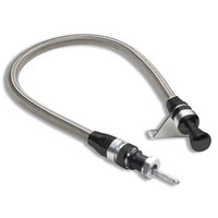 Lokar Anchor-Tight Locking Trans Dipstick Black TH-350/400 Firewall Mount