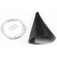 Lokar Billet Round Shifter Boot Ring with Boot 5-1/4" OD x 4" ID LK-70-BHRB