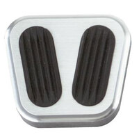 Lokar Emergency Brake Pad Rubber Brushed Billet Aluminium 1967-1969 Firebird