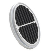 Lokar Oval Dimmer Cover with Rubber Brushed Billet Aluminium LK-BAG-6109