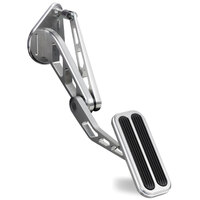 Lokar Accelerator Pedal with Rubber Brushed Billet Aluminium 1964-1968 Mustang