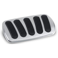 Lokar Curved XL Non-Power Brake Pad with Rubber Billet Aluminium 1955-1957 Chev