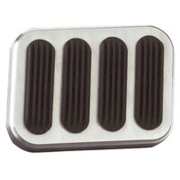 Lokar XL Series Brake Pad with Rubber Brushed Billet Aluminium LK-BFG-6013