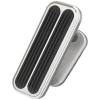 Lokar Billet Aluminum Adjustable Foot Rests Rectangle Pad 1-1/2" x 4"