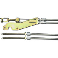 Lokar Universal Trans Mount Brake Cables Stainless Steel Housing LK-EC-80THT