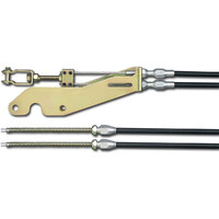 Lokar Universal Trans Mount Brake Cables Black Stainless Steel Housing