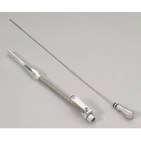 Lokar Braided Stainless Steel Engine Dipstick Small Block Chevy GM Vortec/Ramjet
