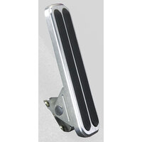 Lokar Eliminator Floor Mount Accelerator Pedal Rubber Brushed Billet Aluminium