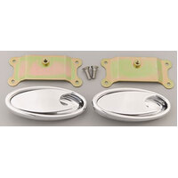 Lokar Oval Interior Door Handles (Pair) Polished Billet Aluminium LK-IDH-2001
